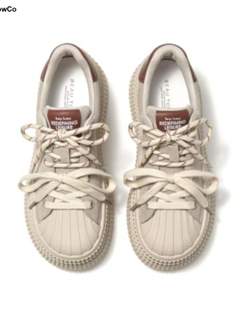 Platform Sneakers Women Leather Casual Tennis Shoes Lace-Up Chunky